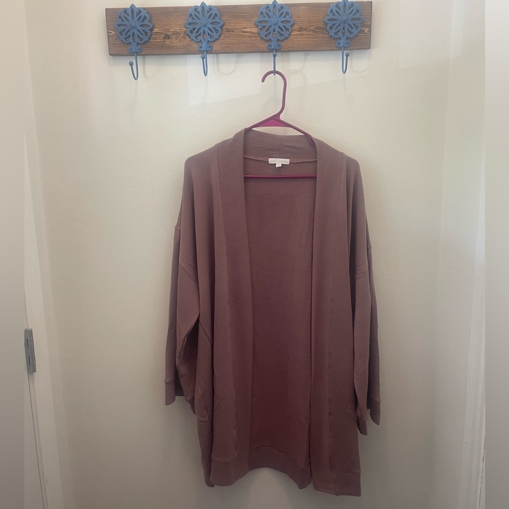 Beyond Yoga Cardigan, Mauve, XL, NWT